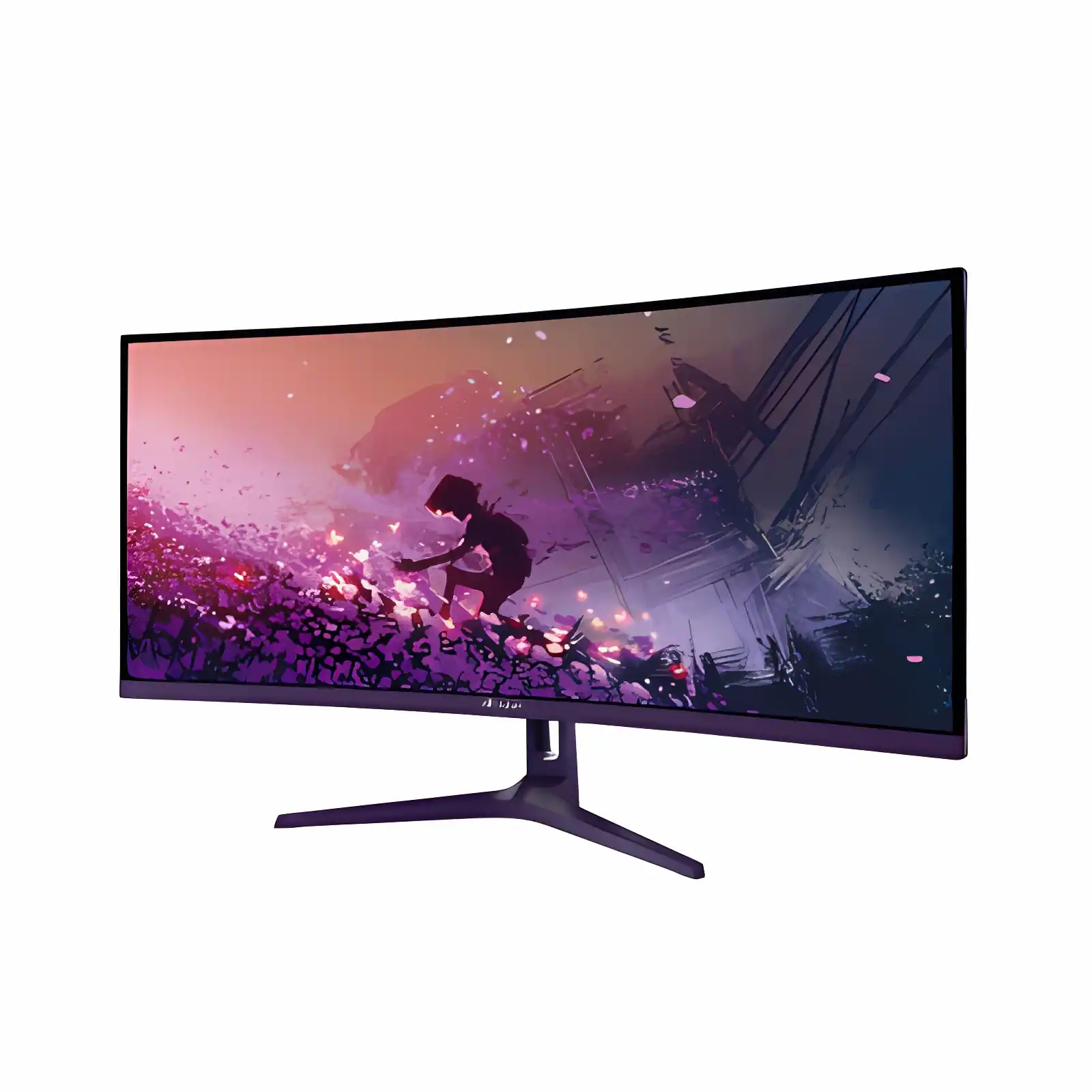 Arozzi - – Nova 34" Curved VA UWQHD 165Hz Gaming Monitor – - Purple