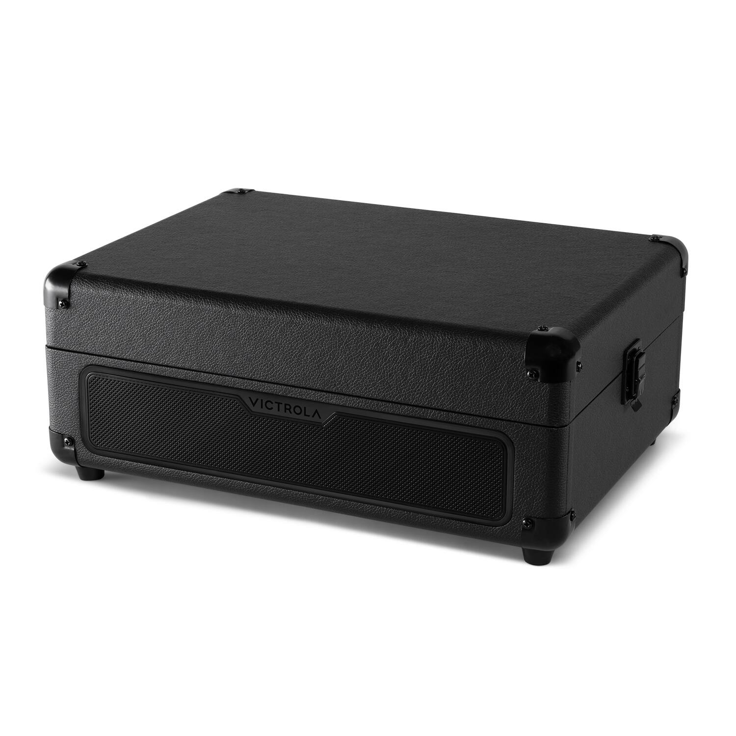 Alt View 3. Victrola - Victrola Journey Glow Illuminated Suitcase Record Player - Black.