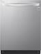 LG - 24" Top Control Smart Wi-Fi Enabled Dishwasher with QuadWash and Stainless Steel Tub-Front_Standard