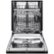 Alt View Zoom 14. LG - 24" Front-Control Built-In Dishwasher with Stainless Steel Tub, QuadWash, 48 dBa - Black.