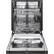 Alt View 14. LG - 24" Front-Control Built-In Dishwasher with Stainless Steel Tub, QuadWash, 48 dBa - Black.