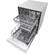 Alt View 14. LG - 24" Front-Control Built-In Dishwasher with Stainless Steel Tub, QuadWash, 48 dBa - White.