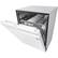 Left. LG - 24" Front-Control Built-In Dishwasher with Stainless Steel Tub, QuadWash, 48 dBa - White.