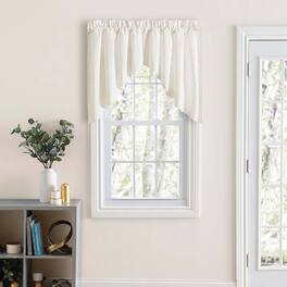 Ellis Curtain - Ellis Classic Tailored Design in a Perma Press Fabric 3" Rod Pocket Lined Swag 84"x36" - Natural