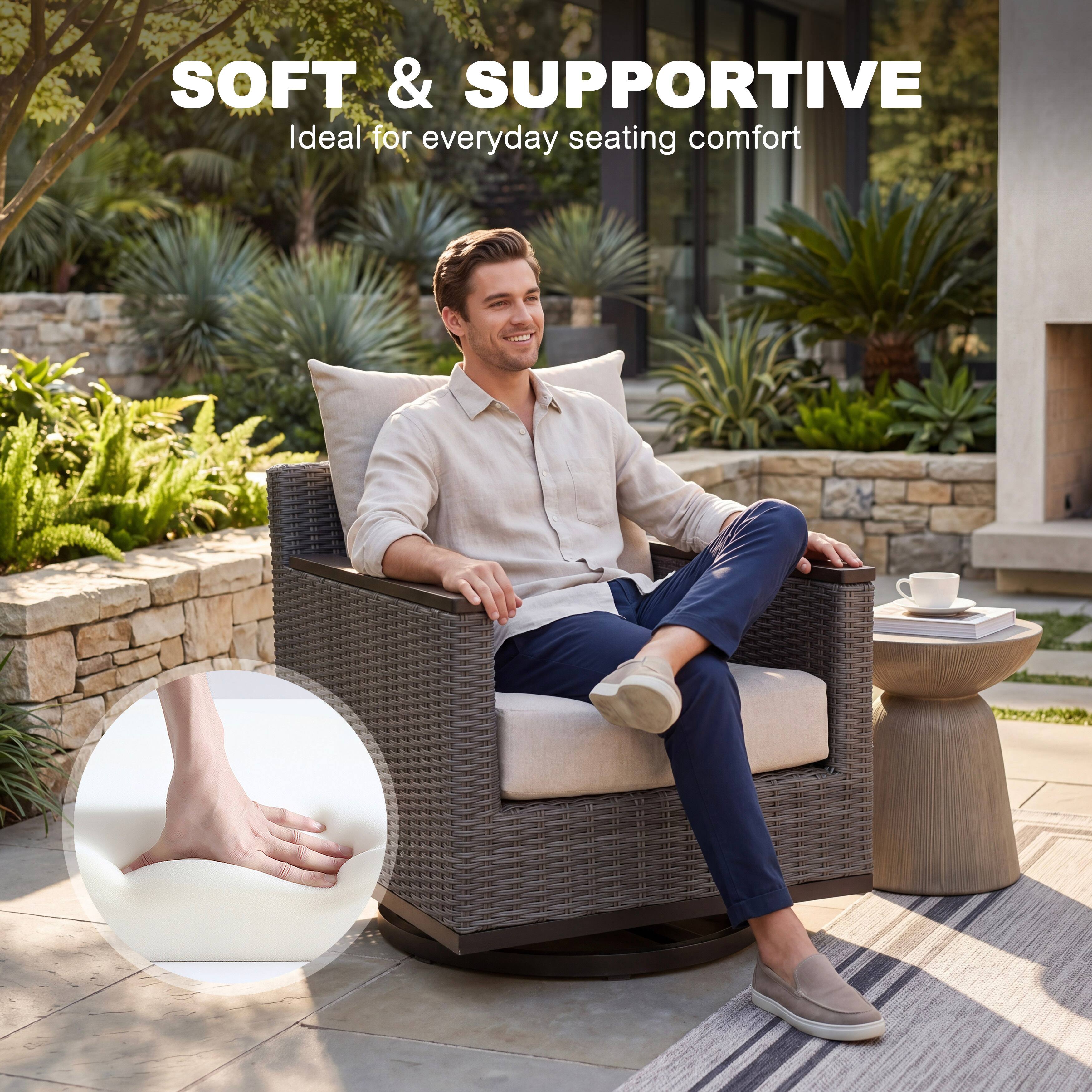 SOFT & SUPPORTIVE  
Ideal for everyday seating comfort