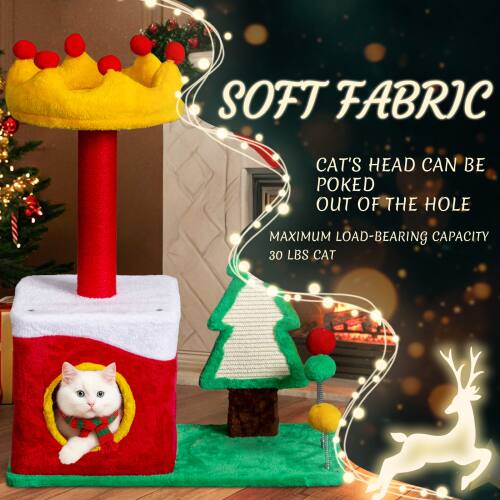 SOFT FABRIC  
CAT'S HEAD CAN BE POKED OUT OF THE HOLE  
MAXIMUM LOAD-BEARING CAPACITY 30 LBS CAT