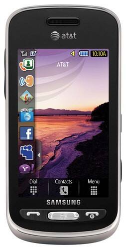 Front Standard. Samsung - A887 Mobile Phone (Unlocked) - Black.