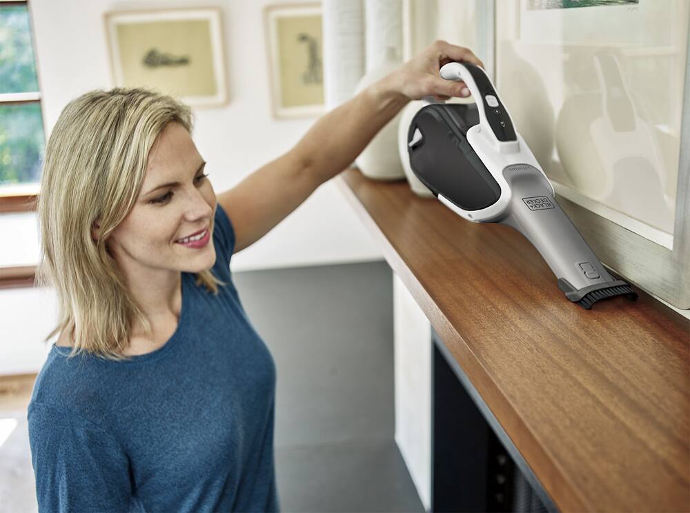 Alt View 19. Black+Decker - Cordless Hand Vac - White/Black.