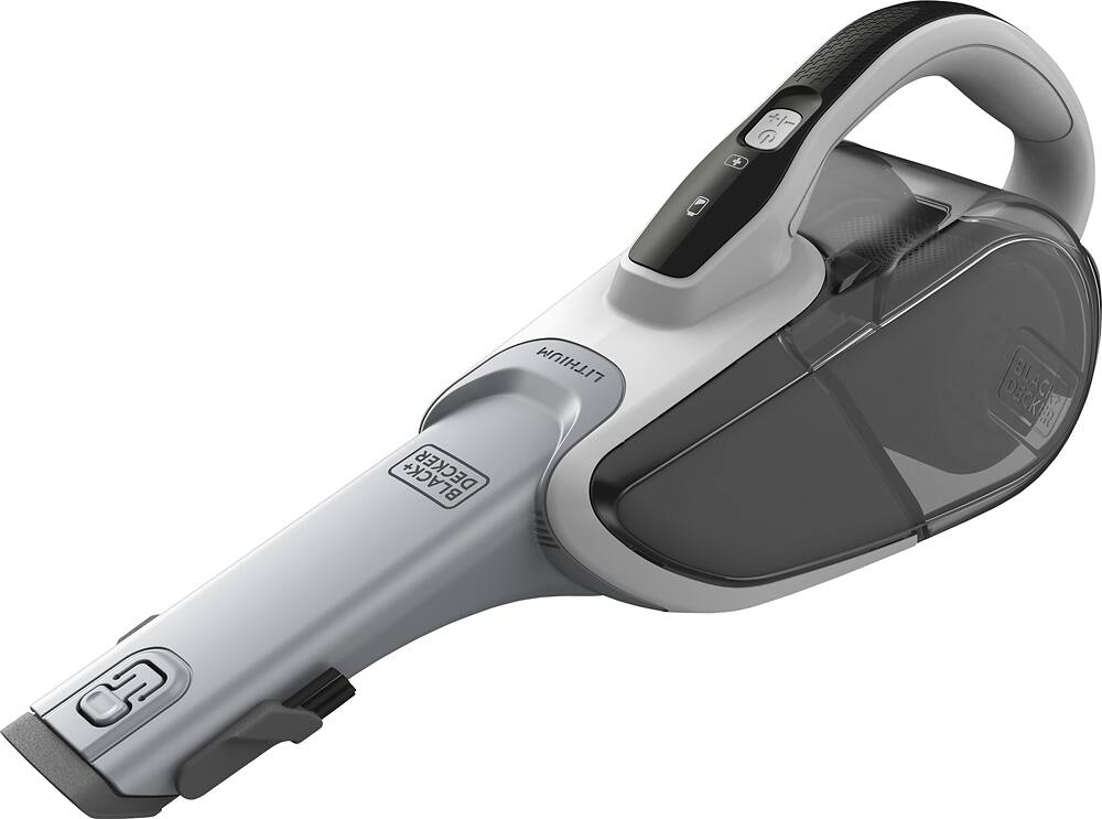 Left. Black+Decker - Cordless Hand Vac - White/Black.