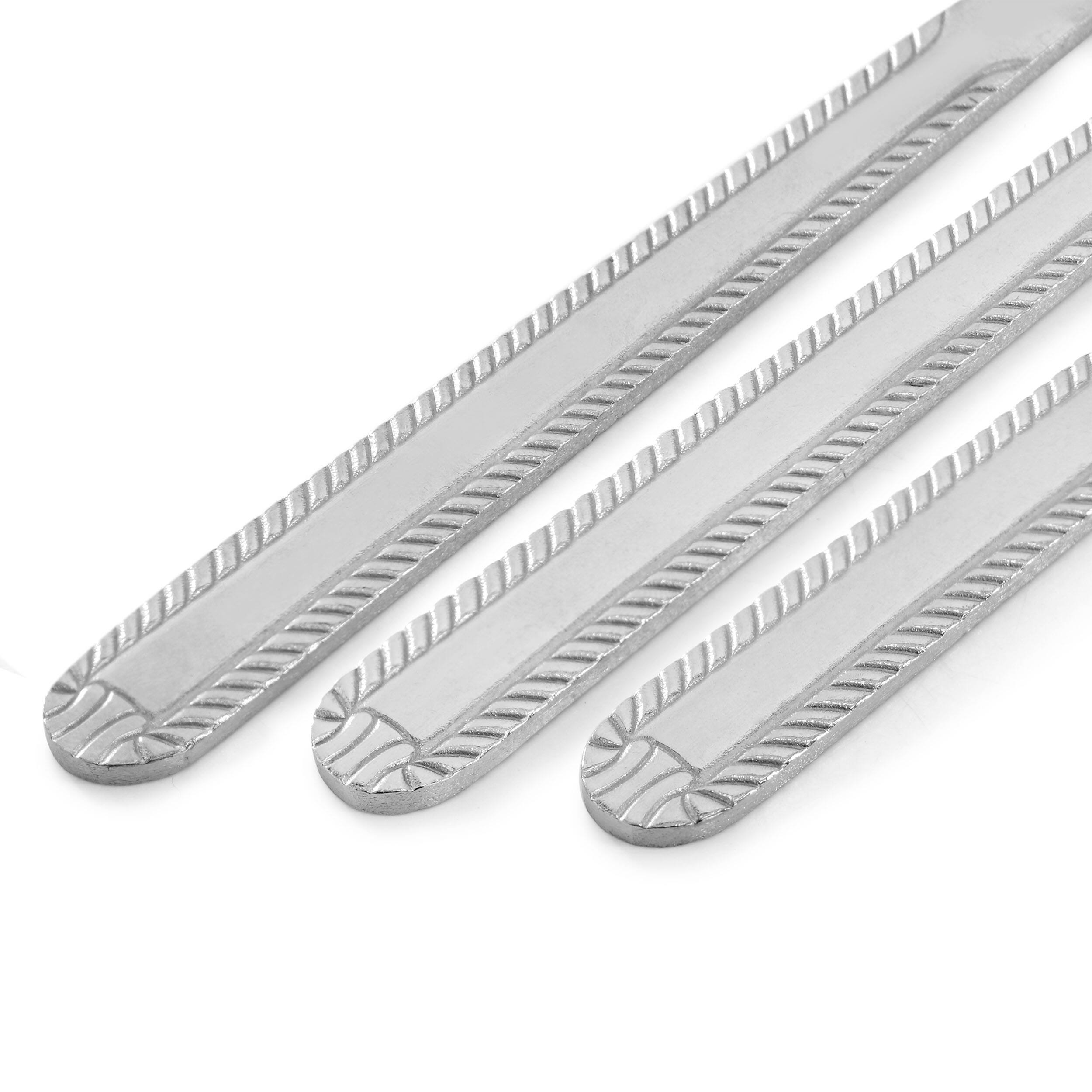 Alt View 2. Gibson - Gibson Home Tustin 3 Piece Stainless Steel Dinner Knife Flatware Set in Silver - Silver.