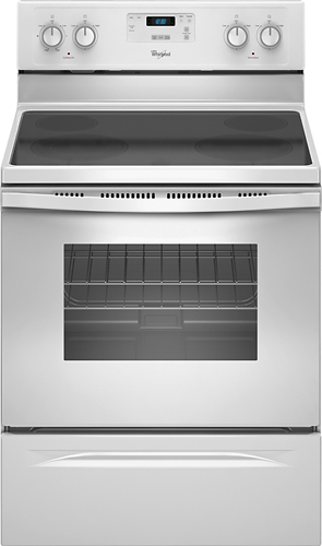 Whirlpool 30 in. 4-Burner Electric Coil Cooktop with Simmer & Power Burner  - White