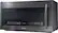 Left. Samsung - 2.1 Cu. Ft. Over-the-Range Microwave with Sensor Cook.