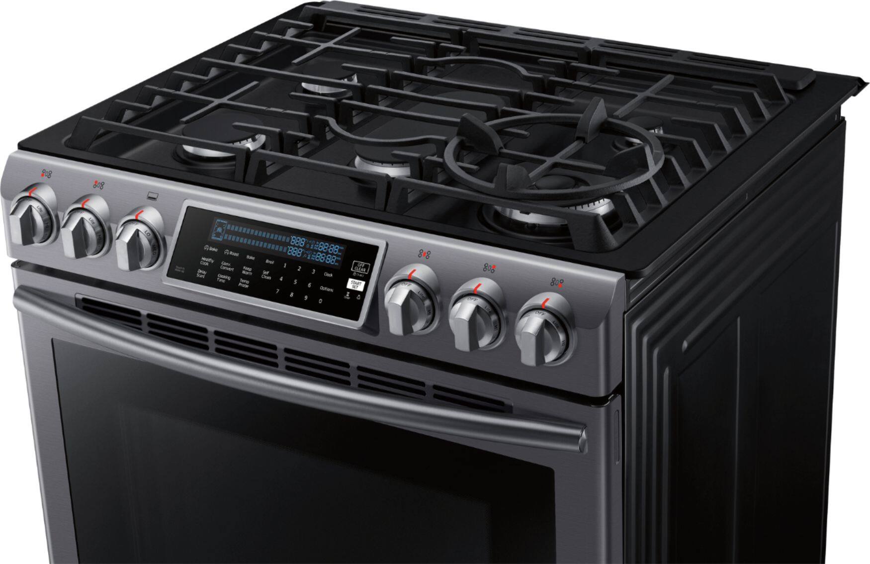 samsung slide in gas range nx58h9500ws