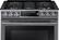 Alt View 14. Samsung - 5.8 Cu. Ft. Self-Cleaning Fingerprint Resistant Slide-In Gas Convection Range - Black Stainless Steel.