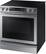 Left. Samsung - 5.8 Cu. Ft. Electric Induction Self-Cleaning Slide-In Smart Range with Convection.