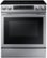 Front Zoom. Samsung - 5.8 Cu. Ft. Electric Self-Cleaning Slide-In Range with Convection - Stainless Steel.