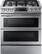Front. Samsung - Flex Duo 5.8 Cu. Ft. Self-Cleaning Slide-In Gas Convection Range - Stainless Steel.