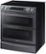 Left Zoom. Samsung - 5.8 Cu. Ft. Electric Flex Duo Self-Cleaning Fingerprint Resistant Slide-In Smart Range with Convection - Black stainless steel.