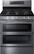 Front. Samsung - Flex Duo 5.8 Cu. Ft. Self-Cleaning Freestanding Fingerprint Resistant Gas Convection Range - Black Stainless Steel.