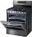 Alt View 12. Samsung - Flex Duo 5.8 Cu. Ft. Self-Cleaning Freestanding Fingerprint Resistant Gas Convection Range - Black Stainless Steel.