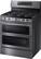 Left. Samsung - Flex Duo 5.8 Cu. Ft. Self-Cleaning Freestanding Fingerprint Resistant Gas Convection Range - Black Stainless Steel.