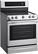 Angle. LG - 6.3 Cu. Ft. Self-Cleaning Freestanding Electric Range with ProBake Convection - Stainless steel.