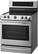 Left. LG - 6.3 Cu. Ft. Self-Cleaning Freestanding Electric Range with ProBake Convection - Stainless steel.