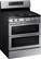 Angle. Samsung - Flex Duo 5.8 Cu. Ft. Self-Cleaning Freestanding Gas Convection Range - Stainless steel.