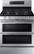 Front. Samsung - Flex Duo 5.8 Cu. Ft. Self-Cleaning Freestanding Gas Convection Range - Stainless Steel.