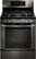 Front. LG - 5.4 Cu. Ft. Freestanding Gas Range - Black Stainless Steel.