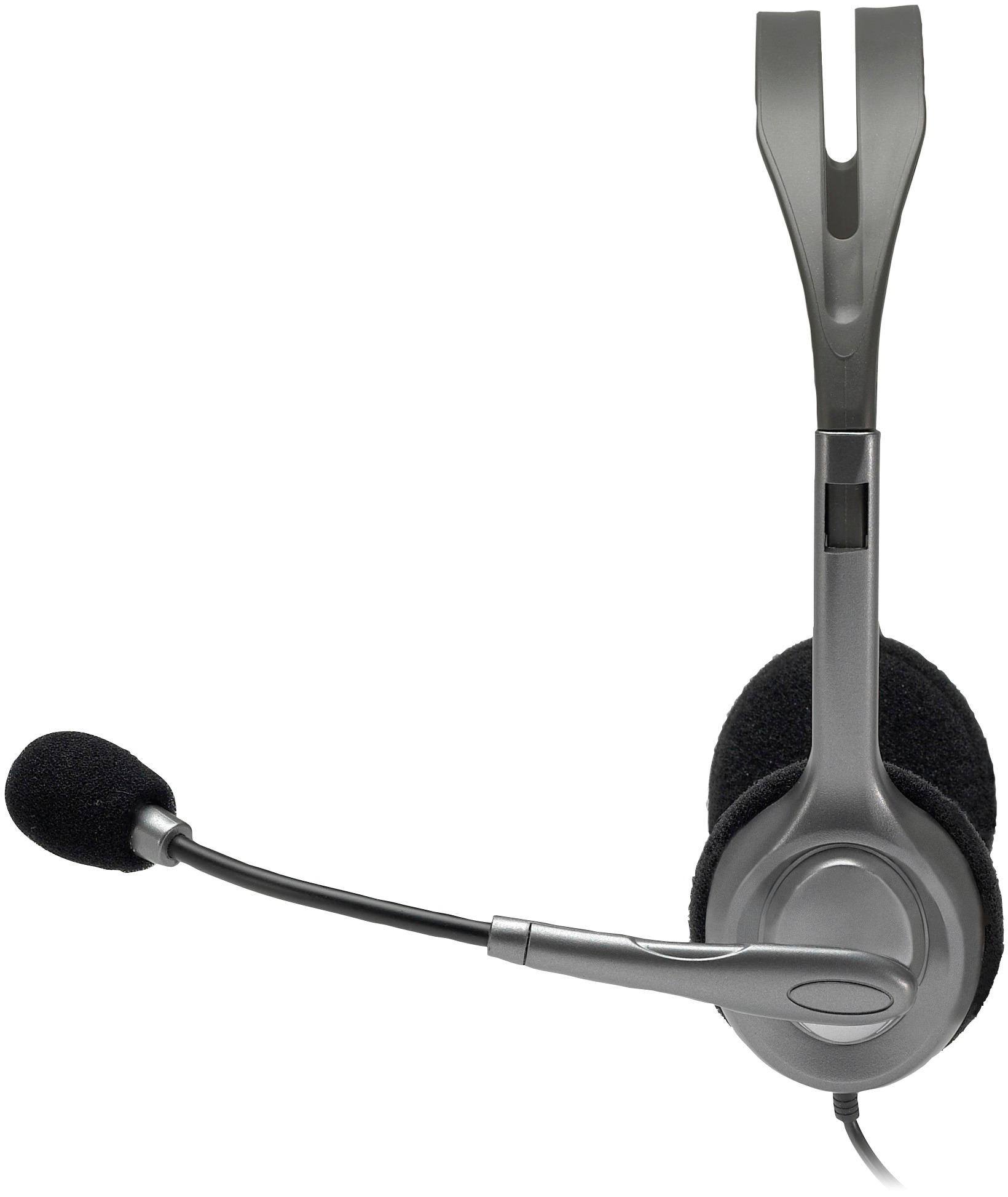 Alt View 12. Logitech - H111 On-Ear Headphones - Gray.