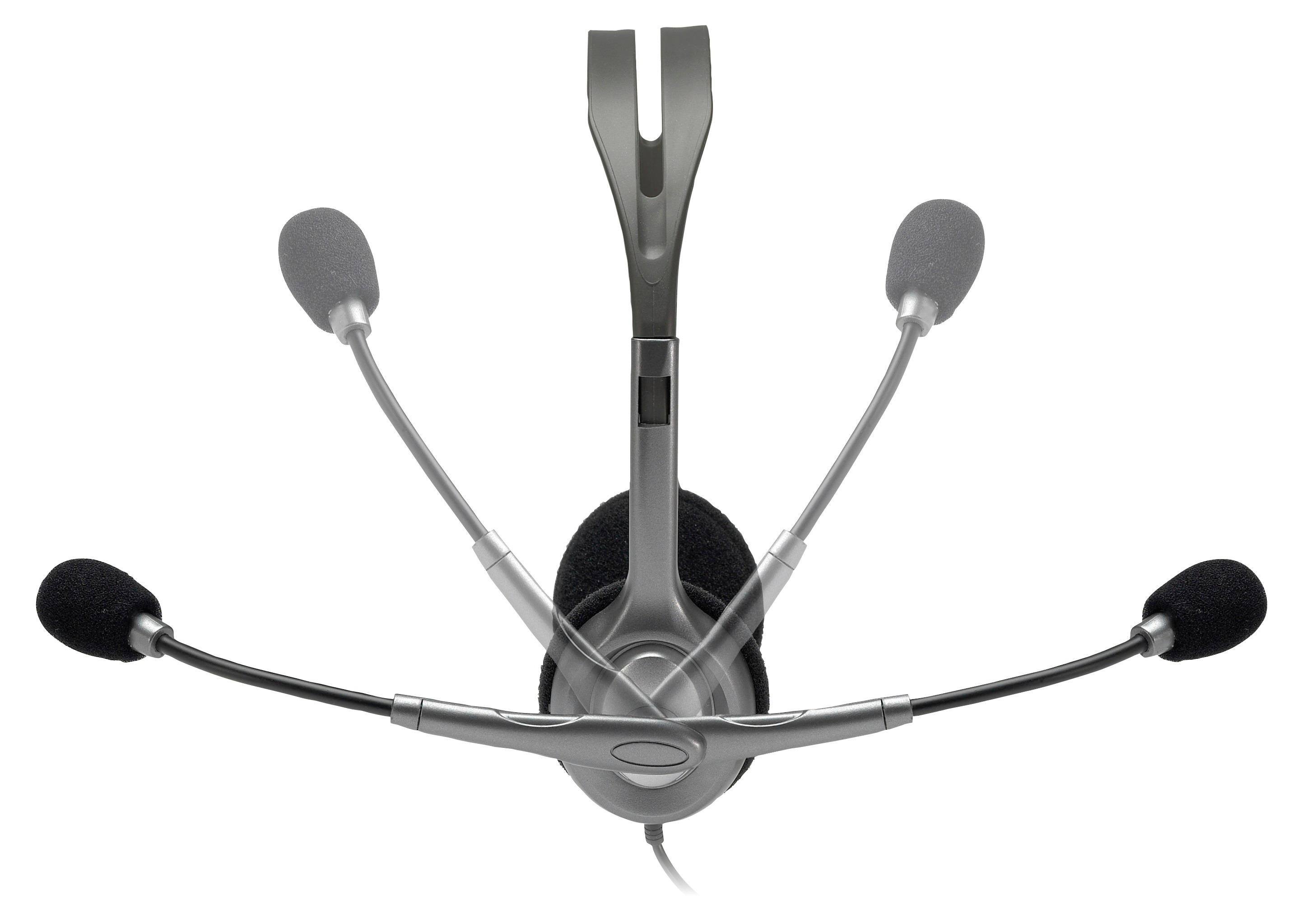 Alt View 13. Logitech - H111 On-Ear Headphones - Gray.