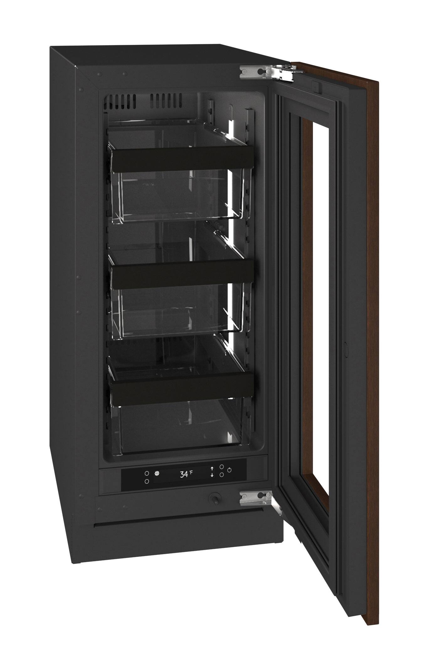 Alt View 4. U-Line - U-Line 15"W. 2.8 Cu.Ft. Built-In Compact Refrigerator - Panel Ready Frame/Glass - Integrated Frame.