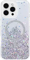 Insignia™ - Hard-Shell Case with MagSafe for iPhone 16 Pro Max - Glitter - Front_Zoom