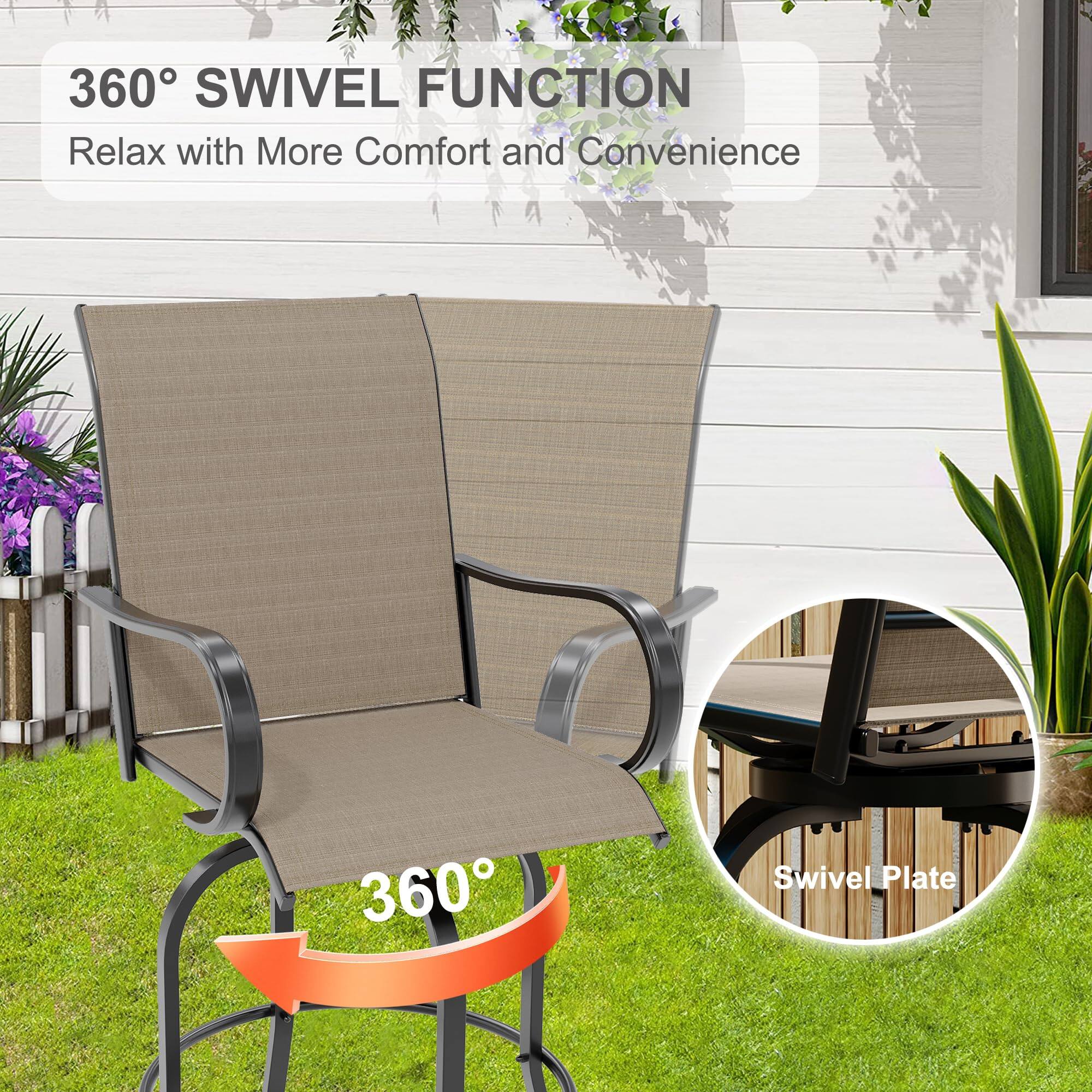 360° SWIVEL FUNCTION  
Relax with More Comfort and Convenience  

360°  

Swivel Plate