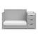 Alt View 13. Graco - Hadley 5-in-1 Convertible Crib and Changer with Drawer - Pebble Gray.