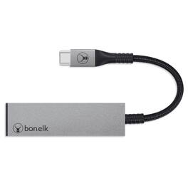 Bonelk - Long-Life USB-C to 2-Port USB 3.0 Slim Hub - Space Grey - Space Gray