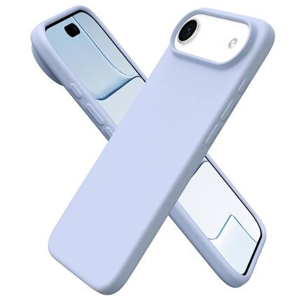 Front. Ornarto - ORNARTO Designed for iPhone Air Case 6.5", Liquid Silicone Soft Gel Rubber Shockproof Protective Case-Sky Heather Color - Sky Heather Color.