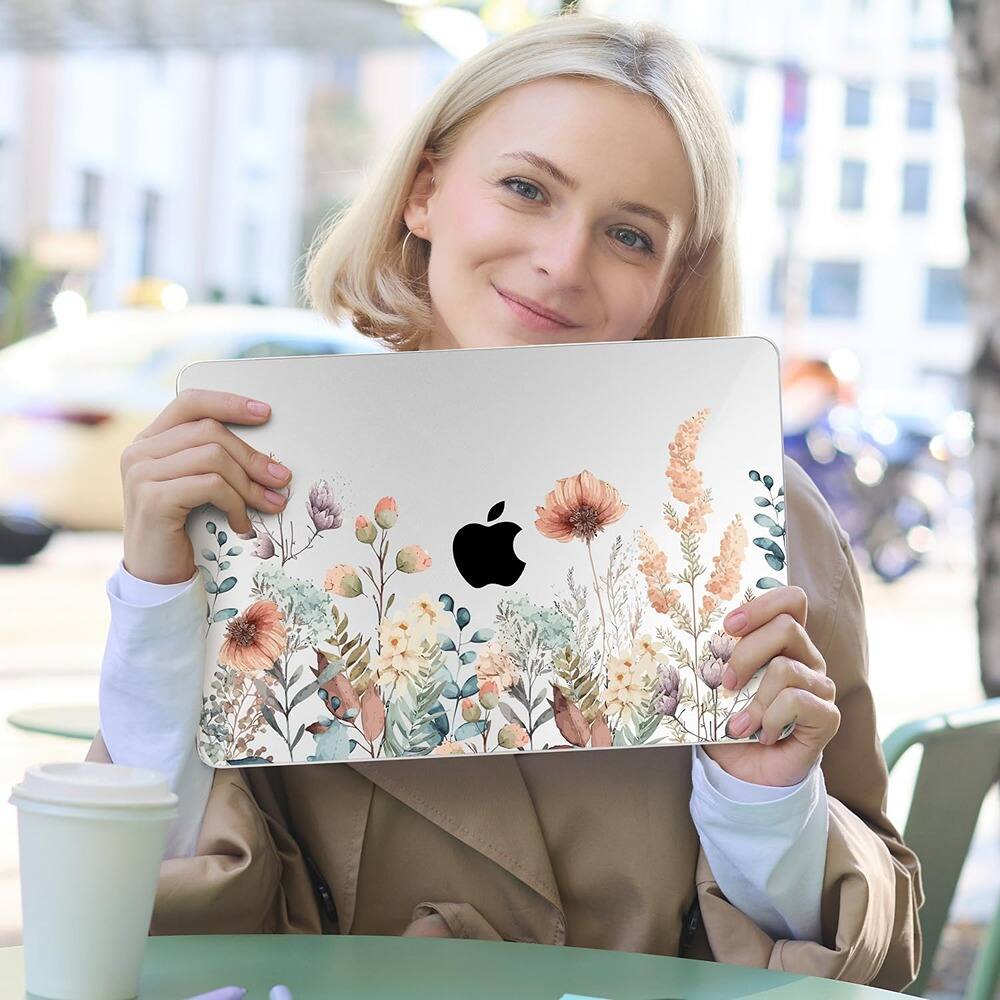 Alt View 1. RTMB - MacBook Pro 16" Hard Shell Case with Keyboard Cover – Abstract Flower - Abstract Flower.
