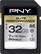 Front. PNY - Pro Elite 32GB SDHC Class 10 Memory Card - Black.