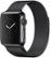 Angle Zoom. Apple - Apple Watch (first-generation) 38mm Space Black Stainless Steel Case - Space Black Milanese Loop Band - Space Black Milanese Loop Band.