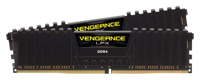 CORSAIR - VENGEANCE LPX 16GB (2x8GB) DDR4 3200MHz C16 UDIMM Desktop Memory - Black - Front_Zoom