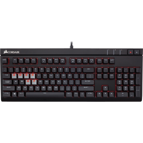 Ydmyge Bedst spiralformet Best Buy: CORSAIR STRAFE Mechanical Gaming Keyboard Red Backlit Cherry MX  Blue Switch Black CH-9000226-NA