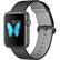 Front. Apple - Apple - Apple Watch Sport (first-generation) 42mm Space Gray Aluminum Case - Black Woven Nylon Band - Black Woven Nylon Band.
