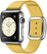 Angle Zoom. Apple Watch (first-generation) 38mm Stainless Steel Case - Marigold Modern Buckle Band – Large.