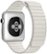 Alt View Zoom 12. Apple - Apple Watch (first-generation) 42mm Stainless Steel Case - White Leather Loop Medium Band - White Leather Loop Medium Band.