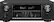 Front. Denon - 1295W 7.2-Ch. 4K Ultra HD and 3D Pass-Through A/V Home Theater Receiver - Black.