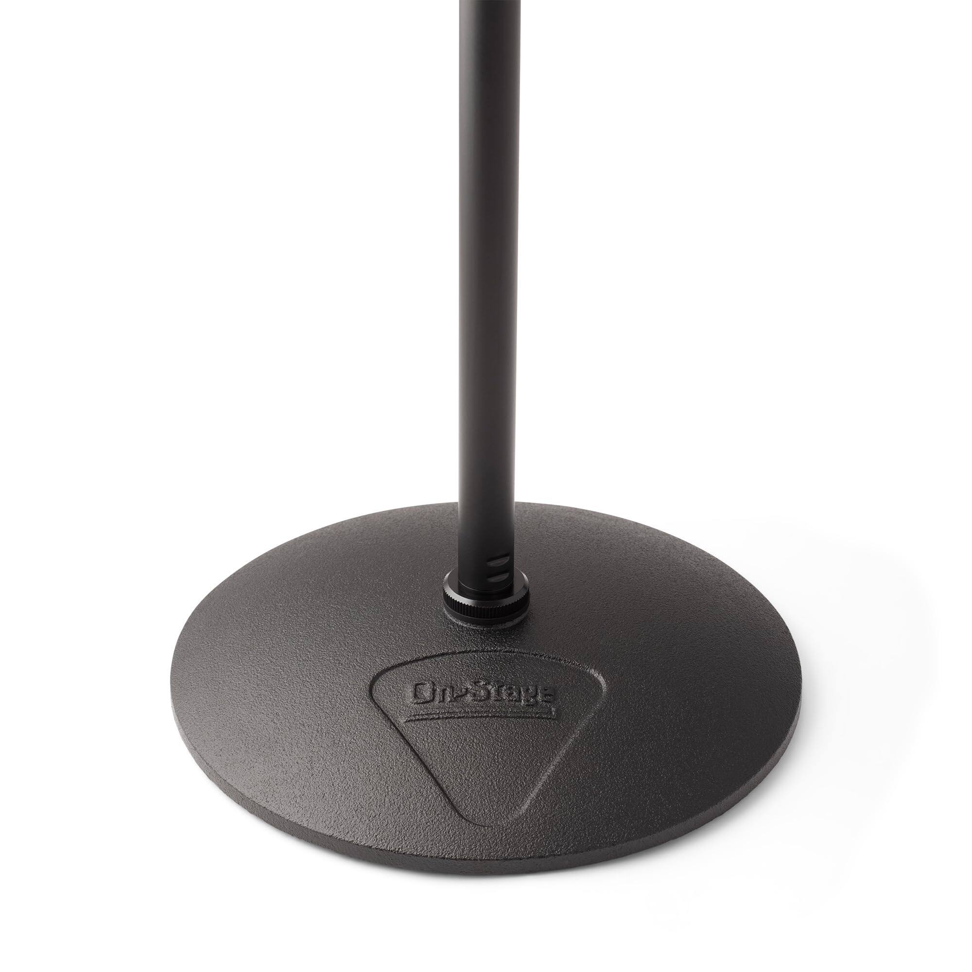 Alt View 3. On Stage Stands - On-Stage Production-Grade MS9510 One-Handed Mic Stand with Round Base (For Vocal and Instrument Microphones, - Black.