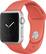 Angle. Apple - Apple Watch Sport 38mm Silver Aluminum Case - Apricot Sport Band.