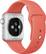 Alt View 12. Apple - Apple Watch Sport 38mm Silver Aluminum Case - Apricot Sport Band.